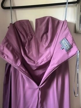 Elegant Purple Strapless Dress